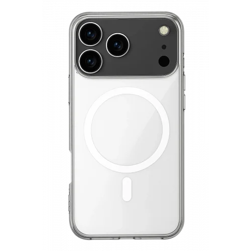 Mey İthalat®  iPhone 17 Pro Max Kılıf Magneticsafe Şeffaf Silikon - Şeffaf