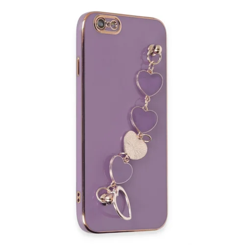 Mey İthalat®  iPhone 6 Kılıf Esila Silikon - Mor