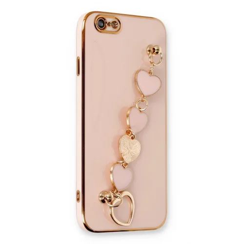 Mey İthalat®  iPhone 6 Kılıf Esila Silikon - Pudra