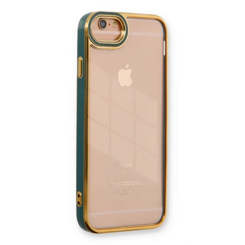 Mey İthalat®  iPhone 6 Kılıf Liva Lens Silikon - Yeşil