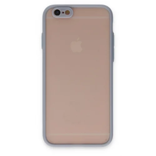 Mey İthalat®  iPhone 6 Kılıf Montreal Silikon Kapak - Gri