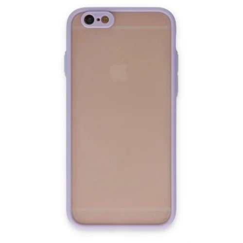 Mey İthalat®  iPhone 6 Kılıf Montreal Silikon Kapak - Mor