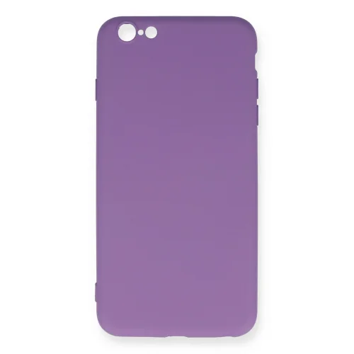 Mey İthalat®  iPhone 6 Plus Kılıf Nano içi Kadife Silikon - Mor