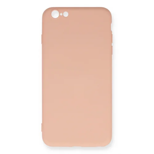Mey İthalat®  iPhone 6 Plus Kılıf Nano içi Kadife Silikon - Pudra