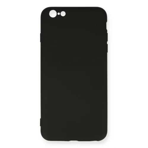 Mey İthalat®  iPhone 6 Plus Kılıf Nano içi Kadife Silikon - Siyah