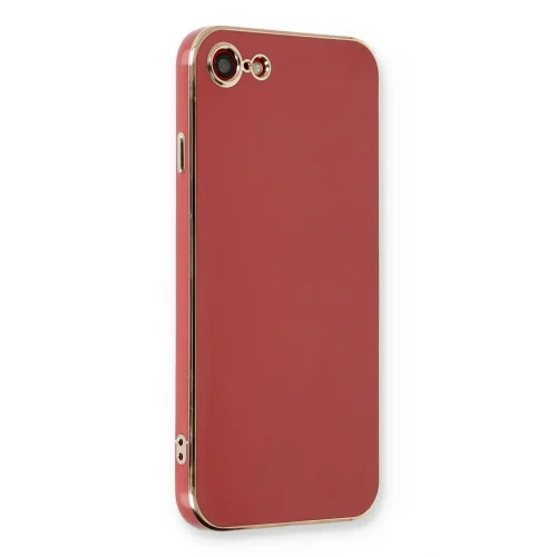 Mey İthalat®  iPhone 7 Kılıf Volet Silikon - Kırmızı