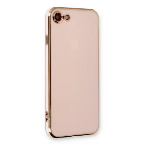 Mey İthalat®  iPhone 7 Kılıf Volet Silikon - Pembe