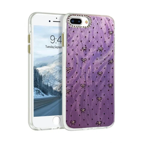 Mey İthalat®  iPhone 7 Plus Kılıf Blade Aynalı Desenli Kapak - Desen 2