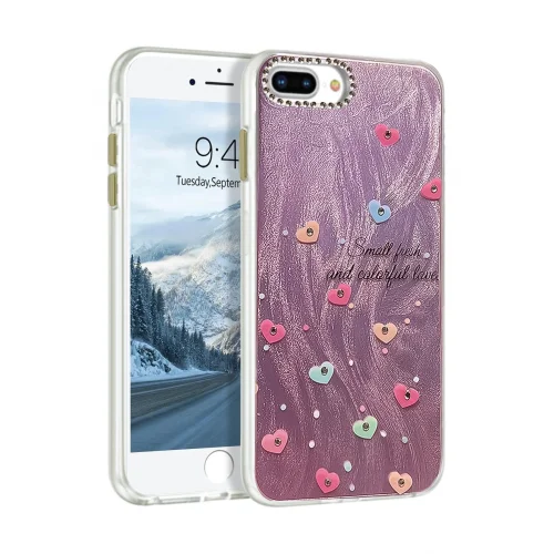 Mey İthalat®  iPhone 7 Plus Kılıf Blade Aynalı Desenli Kapak - Desen 8