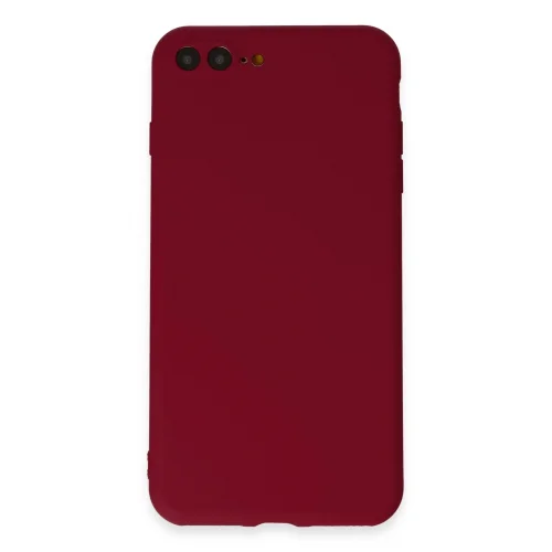 Mey İthalat®  iPhone 7 Plus Kılıf First Silikon - Bordo