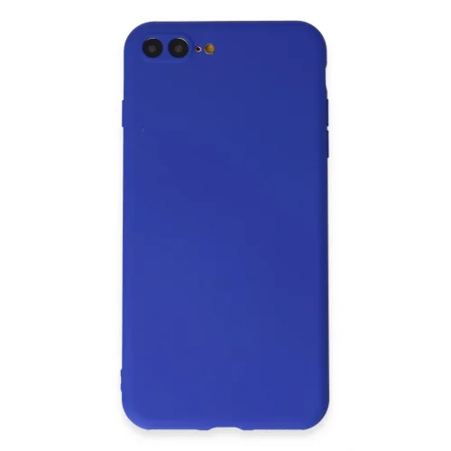 Mey İthalat®  iPhone 7 Plus Kılıf First Silikon - Koyu Mavi