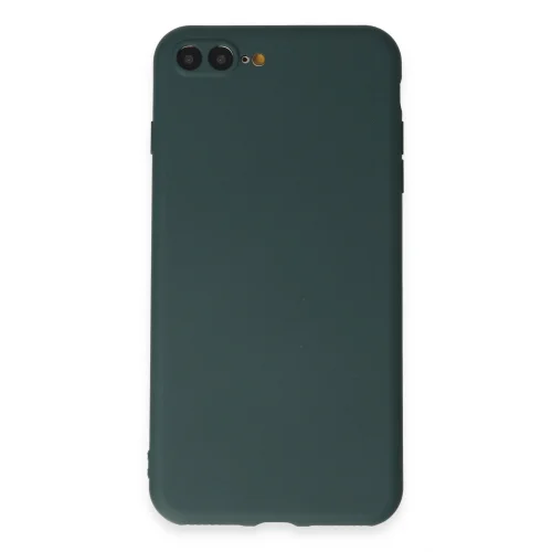 Mey İthalat®  iPhone 7 Plus Kılıf First Silikon - Koyu Yeşil