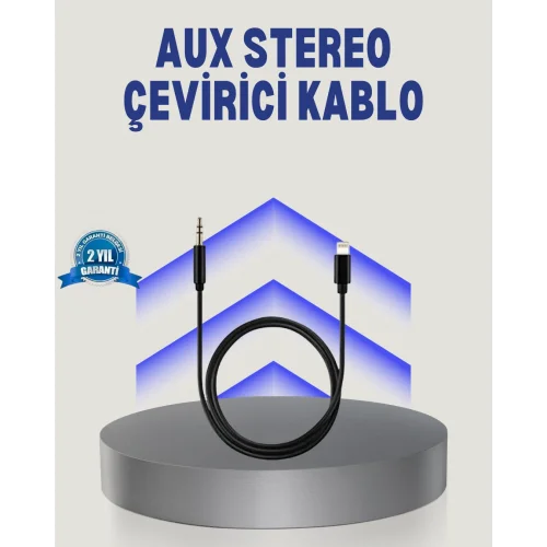 Mey İthalat® iPhone Lightning 3.5mm Aux Çevirici Kablo JH-023 Stereo Ses Aktarıcı