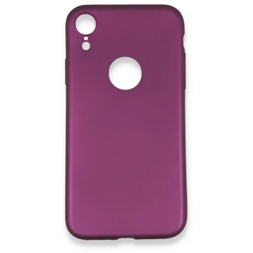 Mey İthalat®  iPhone XR Kılıf First Silikon - Mürdüm