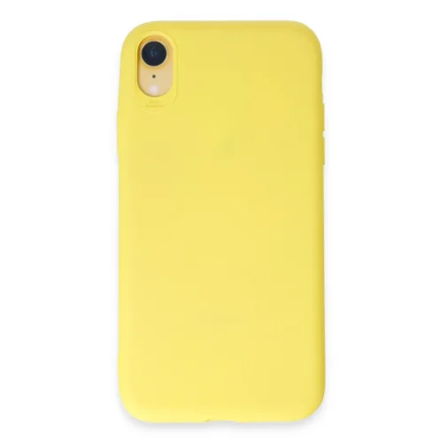 Mey İthalat®  iPhone XR Kılıf First Silikon - Sarı