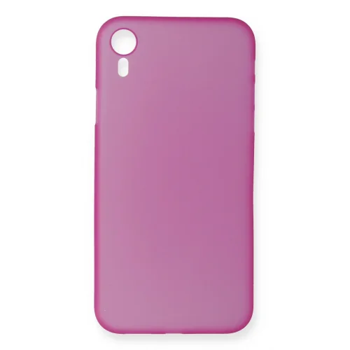 Mey İthalat®  iPhone XR Kılıf PP Ultra İnce Kapak - Pembe