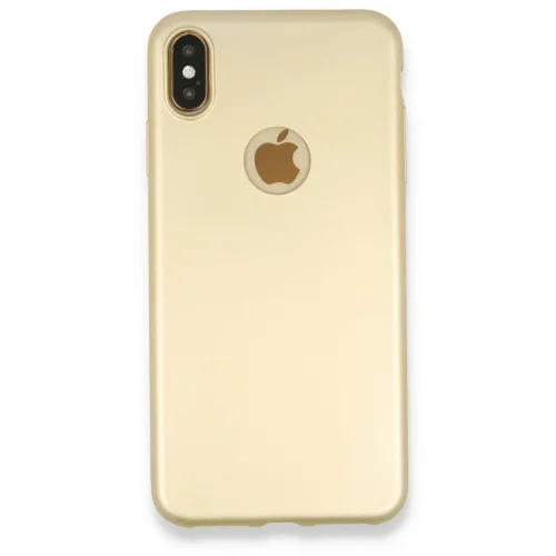 Mey İthalat®  iPhone XS Max Kılıf First Silikon - Gold