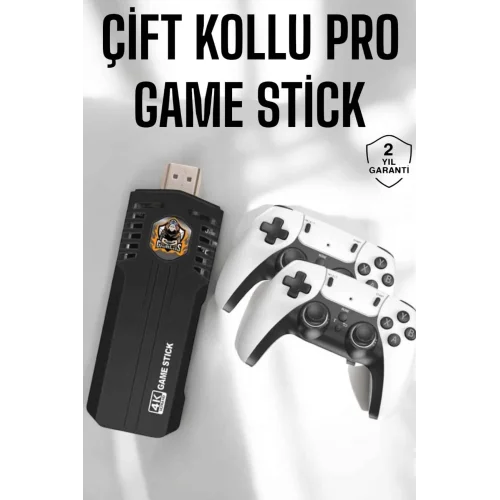 Mey İthalat® Joystick Çift Kollu Oyun Kolu Retro Oyun Yüksek Çözünürlüklü 3D Game