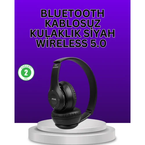Mey İthalat® Kablolu & Kablosuz Kullanım Seçeneği Sunan Stereo Bluetooth Kulaklık