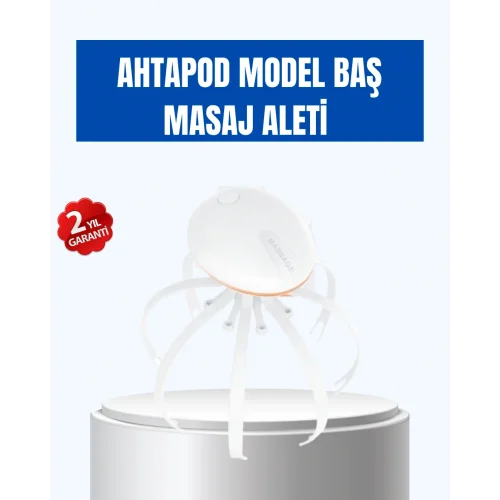 Mey İthalat® Kablosuz Kafa ve Boyun Masaj Aleti Akıllı Kapanmalı Derin Rahatlama