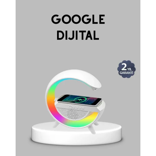 Mey İthalat® Kablosuz Şarjlı Bluetooth Hoparlör ve Gece Lambası – NFC, FM Radyo, RGB Işık