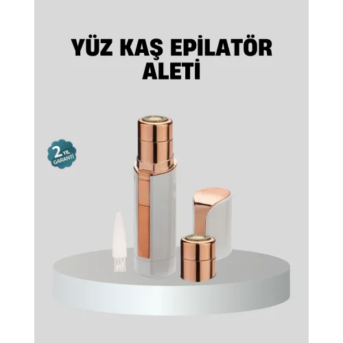 Mey İthalat® Kadınlar İçin Yüz ve Kaş Epilatörü – Hassas Cilt Dostu, Pil ile Çalışan, Taşınabilir ve Şık Tasarım