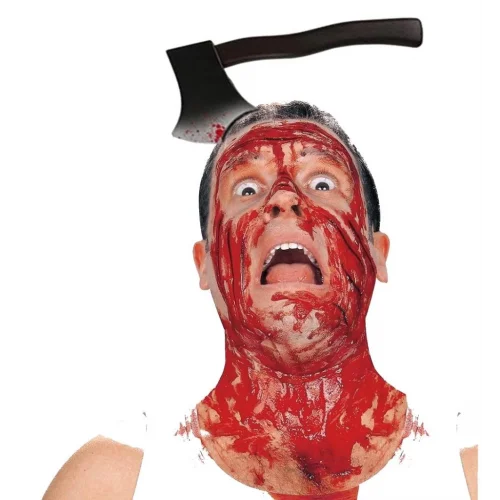 Mey İthalat® Kafaya Saplanmış Halloween Kanlı Balta Şaka Tacı