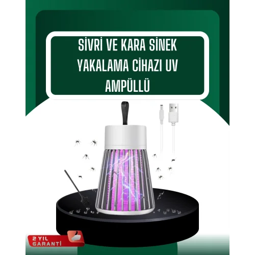 Mey İthalat® Kamp ve Bahçe İçin Şarjlı Böcek Kovucu Lamba