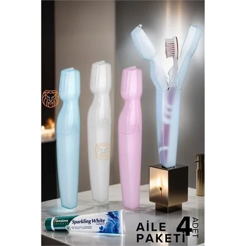 Mey İthalat® 4 lü Kapaklı Diş Fırçası Kutusu Kapaklı Diş Fırçalık – Hijyenik ve Şık Banyo Düzeni  719735