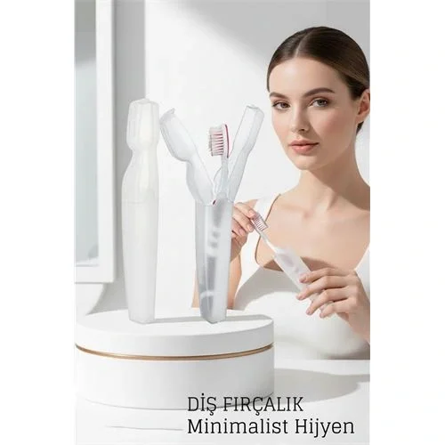 Mey İthalat® Kapaklı Diş Fırçası Kutusu Kapaklı Diş Fırçalık – Hijyenik ve Şık Banyo Düzeni