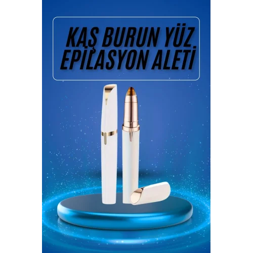 Mey İthalat® Kaş Bıyık Epilasyon Aleti İnce Uçlu Yüz Için Tüy Alıcı Pilli