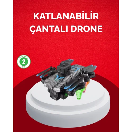 Mey İthalat® Katlanabilir Drone 1080P Kamera 0-100m Uçuş Mesafeli