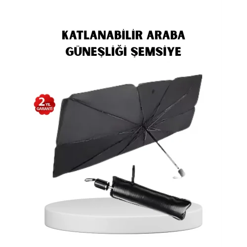 Mey İthalat® Katlanabilir Ön Cam Güneşliği Şemsiye – Her Araca Uygun Isı ve Işık Koruması
