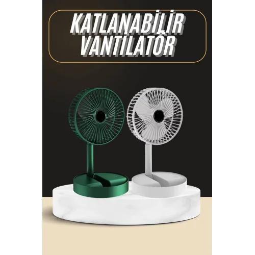 Mey İthalat® Katlanabilir Usb Şarjlı Masaüstü Soğutucu Mini Fan Telefon Tutucu