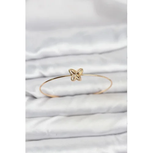 Mey İthalat® Kelebek Model Gold Renk Bileklik
