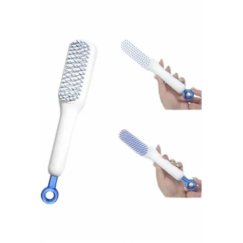 Mey İthalat® Kendini Temizleyen Tarak Fırça Geri Çekilebilir Evcil Hayvana Uygun Sıkı Dişli