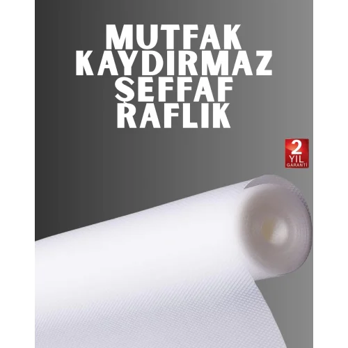 Mey İthalat® Kesilebilir şeffaf raflık çekmece kaplaması mutfak için