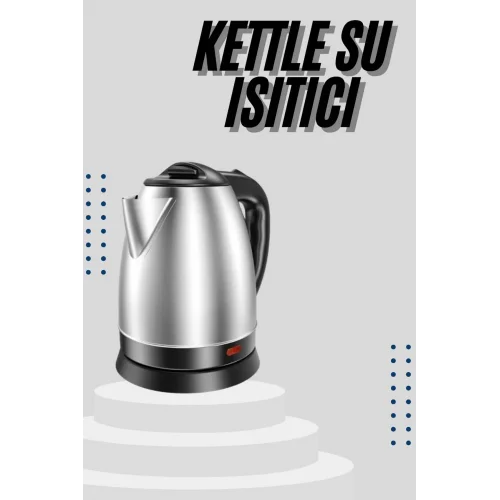 Mey İthalat® Kettle C F Tipi 220-240V Paslanmaz Çelik Elektrik Kablolu Otomatik Kapanma