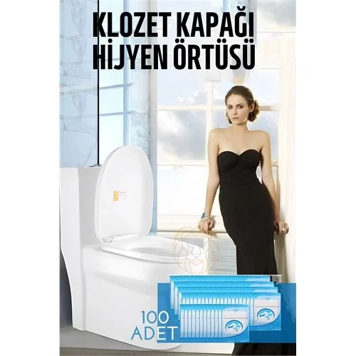 Mey İthalat® Klozet Kapağı Kılıfı Hijyenik Tek Kullanımlık 100 ADET
