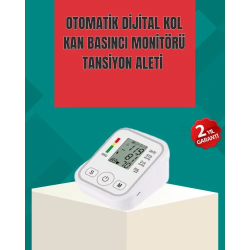 Mey İthalat® Kol Tipi LCD Ekranlı Elektronik Tansiyon Monitörü