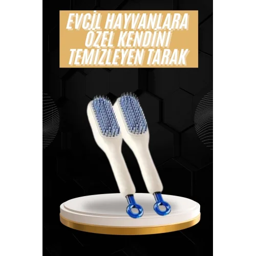 Mey İthalat® Kolay Temizlenen Fırçası Evcil Hayvanlara Özel Tüy Temizleme