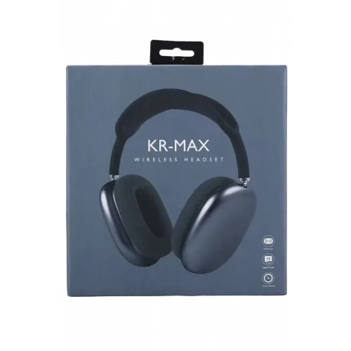Mey İthalat®  KR Max BT Kablosuz Kulaklık - Siyah