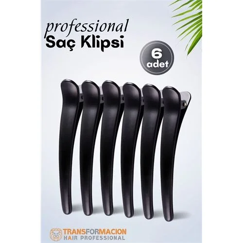 Mey İthalat® Kuaför Saç Klipsi - Profesyonel Toka 6 lı SET