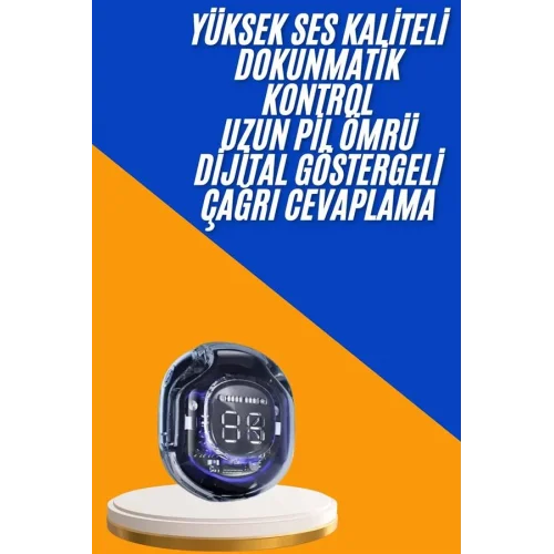 Mey İthalat® Kulak İçi Bluetooth Kulaklık ANC ENC Özellikli Şarj Göstergeli Kablosuz Kulaklık