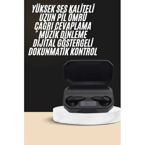 Mey İthalat® Kulak İçi Bluetooth Kulaklık Rgb Işıklı Çift Mikrofonlu iOS/Android Uyumlu BT 5.2