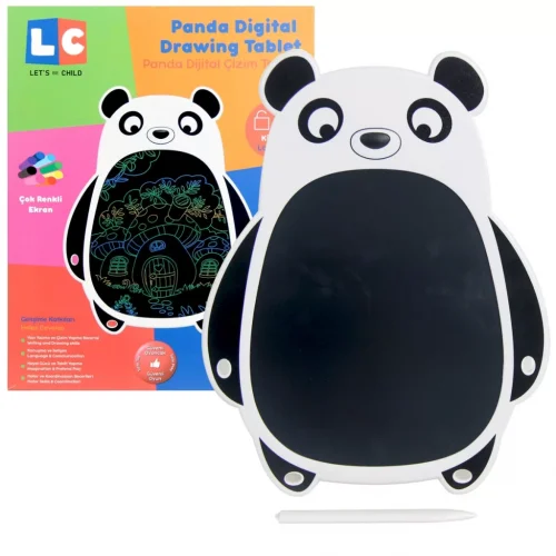 Mey İthalat® LCD Dijital Renkli Panda Çizim Tableti 8,5 İnç