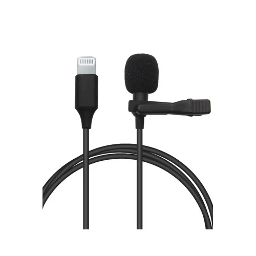 Mey İthalat®  Lightning 2 Metre Double Mikrofon - Siyah