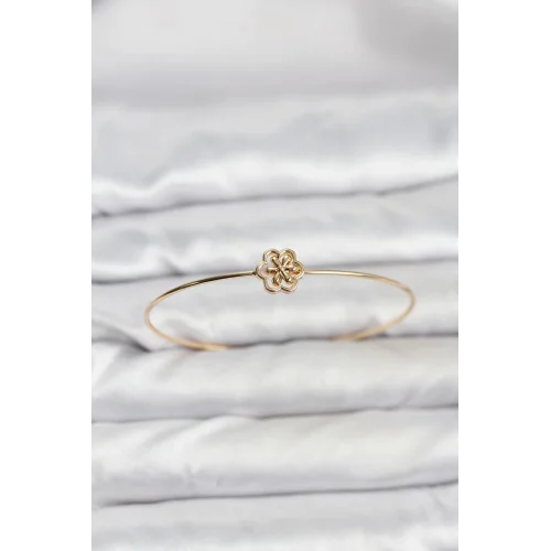 Mey İthalat® Lotus Model Gold Renk Bileklik
