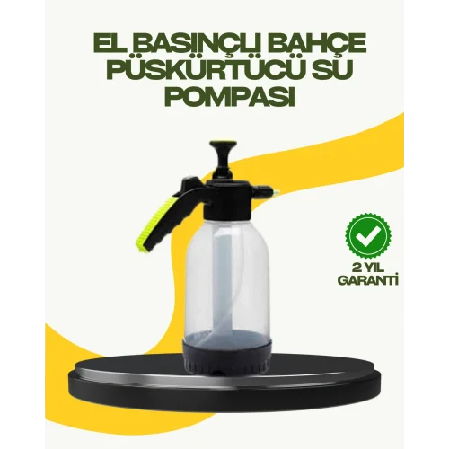 Mey İthalat® Manuel Basınçlı Köpük Püskürtücü Ayarlanabilir Nozullu 2 Litre Araba Yıkama