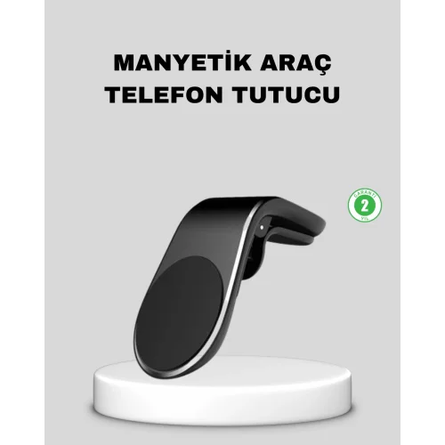 Mey İthalat® Manyetik Araç Telefon Tutucu 360° Dönebilen ve Sarsıntısız Güçlü Mıknatıslı
